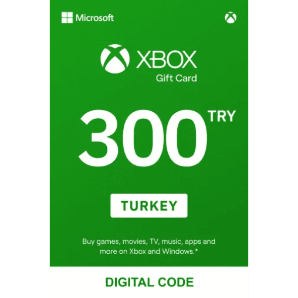 XBOX 300 лир Gift Card (Турция) — Электронная доставка